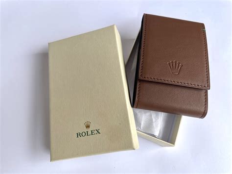 rolex travel pouch leather|rolex travel carrying case.